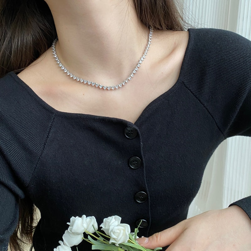 STERLING SILVER APHRODITE HEART NECKLACE