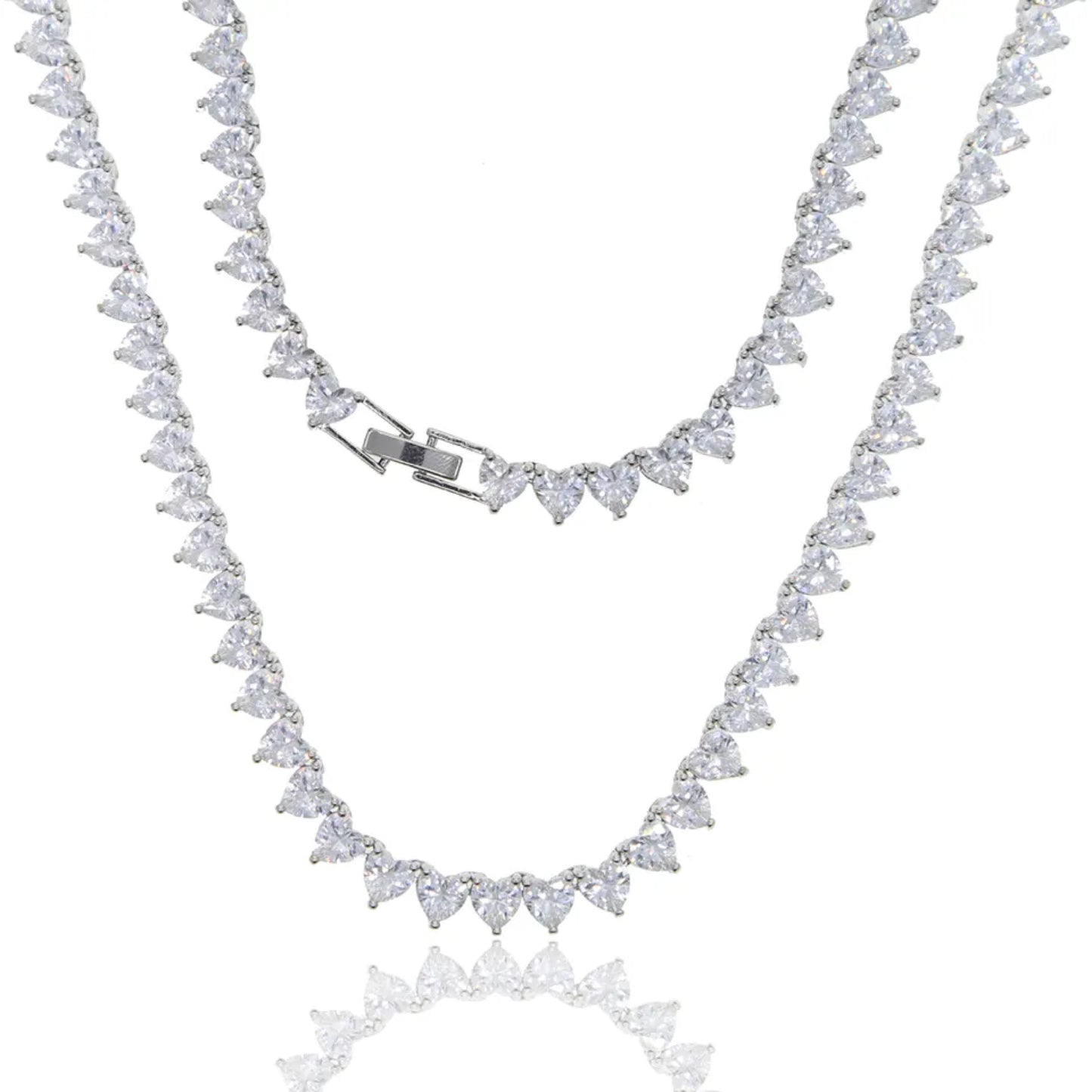 APHRODITE HEART NECKLACE SILVER