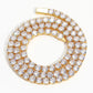 LUXE 5MM TENNIS NECKLACE- GOLD