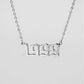 GOLD PLATED YEAR NECKLACE