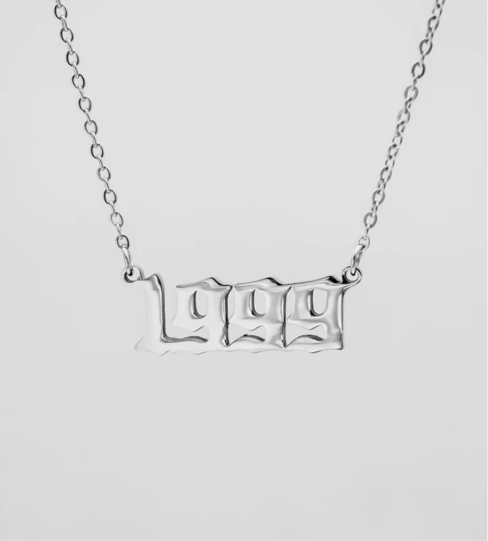 GOLD PLATED YEAR NECKLACE