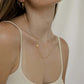 SILVER SIDE INITIAL NECKLACE