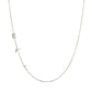 SILVER SIDE INITIAL NECKLACE